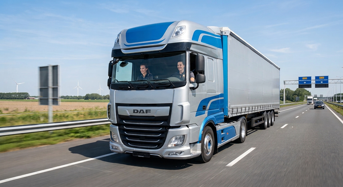Fleet manager analyseert ritdata van chauffeurs op laptop voor eerlijke rijstijlevaluatie